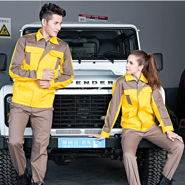 Wholesale Price Safety Workwear Protective Workwear Coverall Mechanical Workshop Jackets