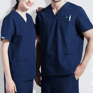 Mandarin Collar Scrub Medical Uniforms Nursing Workwear Top and Pant