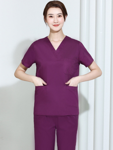 Waterproof Custom Design Comfortable V-neck Scrubs Nurse Uniform Fashion Scrubs Nurse Uniform Sets