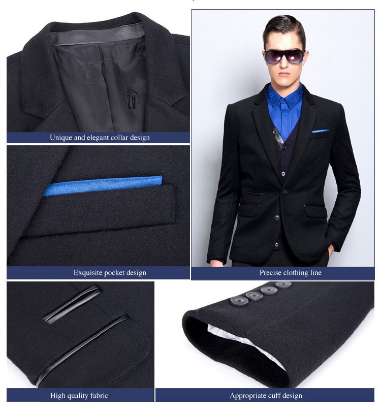 Custom Design Fashionable Formal Office Business V-neck Single Breasted Suit for Wedding Party Wear